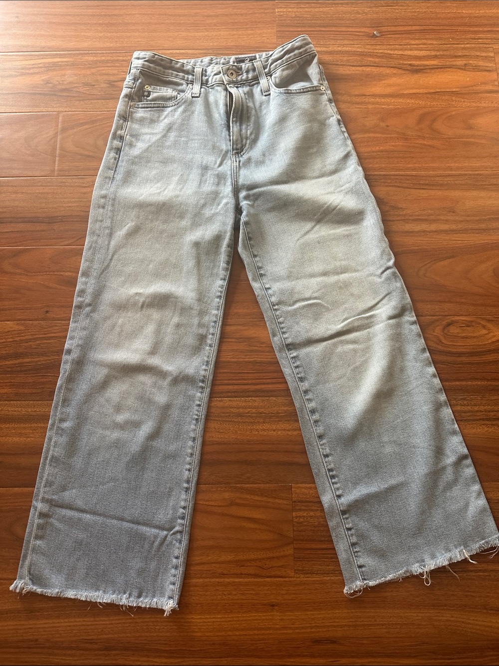 Adriano Goldschmied Light Wash Wide Leg Cropped Women’s Jeans